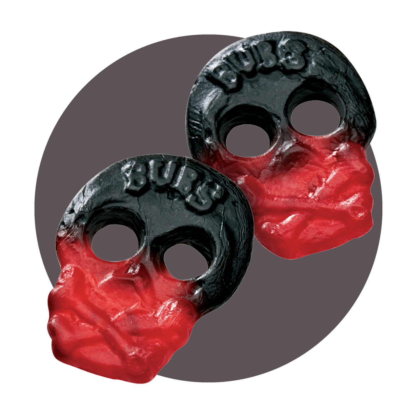 BUBS Rasberry Licorice Skull