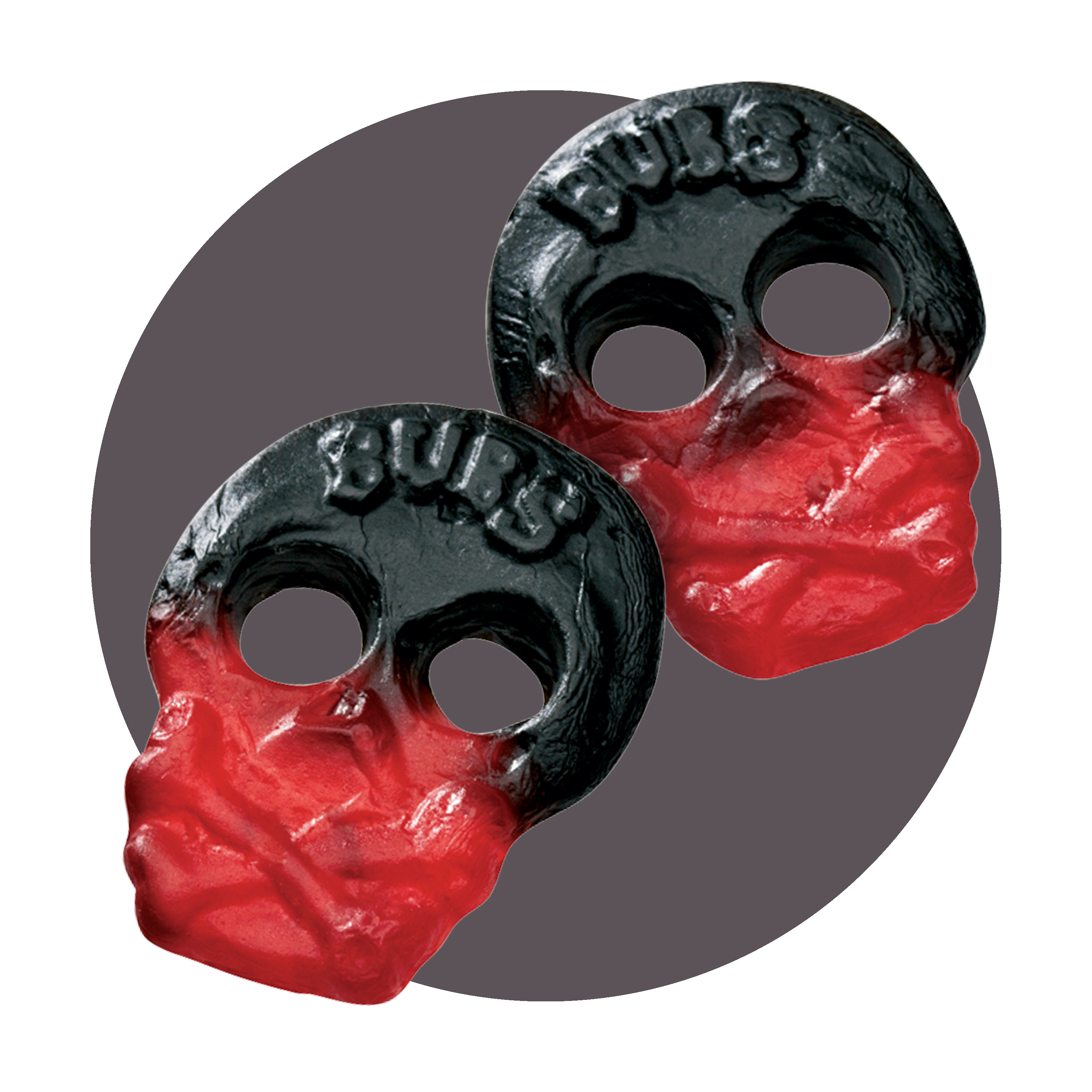 BUBS Rasberry Licorice Skull
