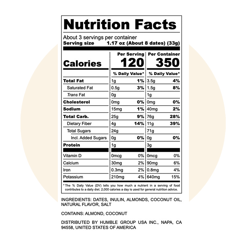 True Dates Cookie Dough Dates