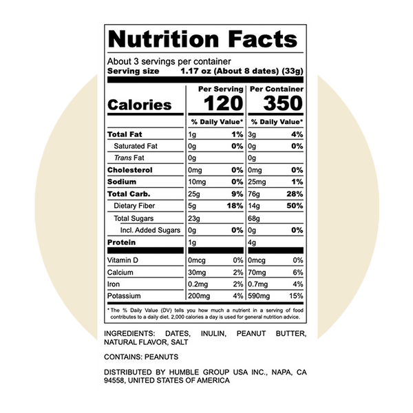 True Dates Creamy Peanut Butter Dates