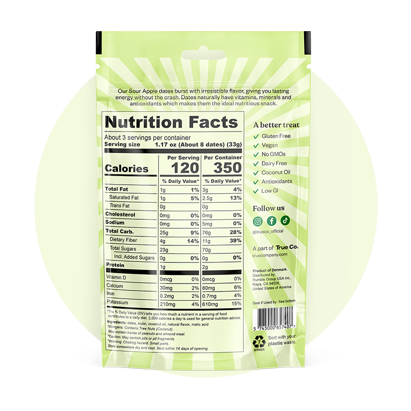 True Dates Sour Apple Dates